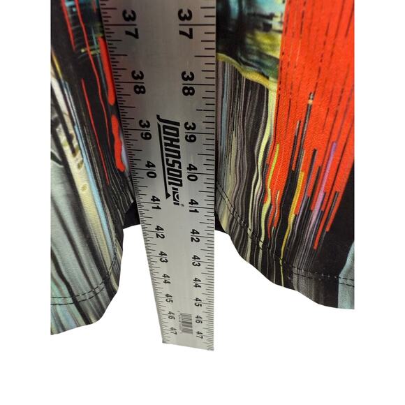 Nicole Miller New York Abstract Print Sheath Dress Size 6 Made in USA - Picture 7 of 11